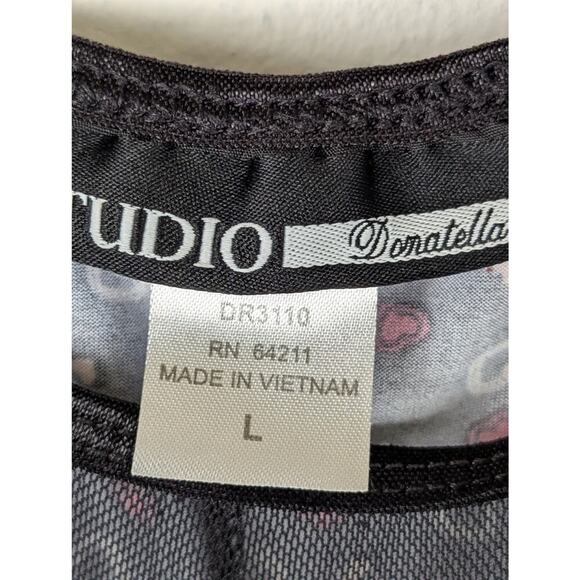 Studio Donatella long cami or Nighty szL Poly /Spandex nylon mesh adjustableEUC. - Picture 6 of 8